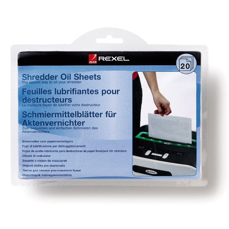 Rexel -  Oil Sheets voor Papiervernietigers (20)