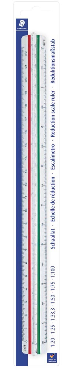 Staedtler - Regla de escala 561 300mm división entrenamiento