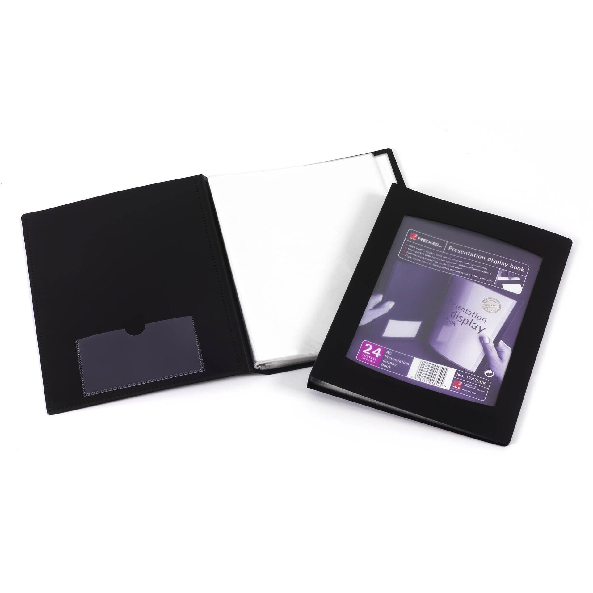 Rexel -  Presentation Displayboek A5 24 Showtassen Zwart