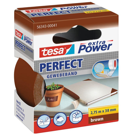 Tesa - extra Power Perfect, pies 38 mm x 2,75 m, marrón