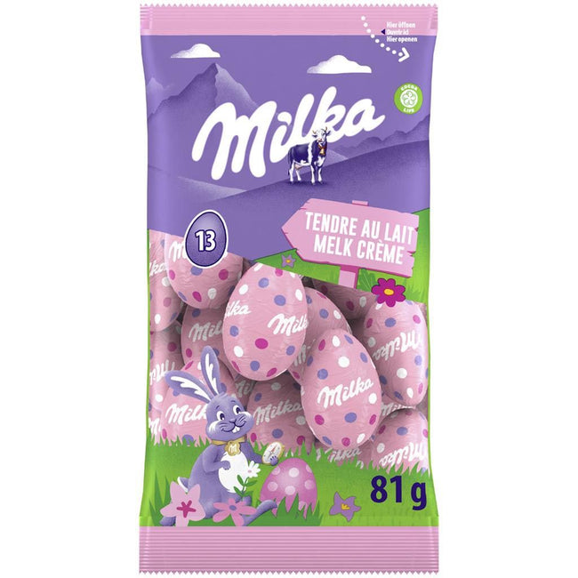 Milka -  paaseitjes, 81 g, melk crème
