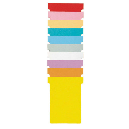 Nobo - T-card n°4 112mm jaune 100 pièces