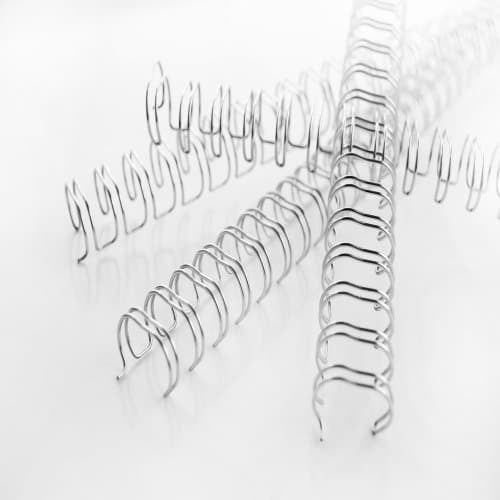 GBC - Wire spine 6mm 34-ring A4 silver 100 pieces