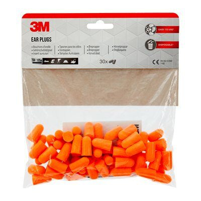 3M - tapones para los oídos 1100, reducción de ruido hasta 35 dB, blister de 30 piezas