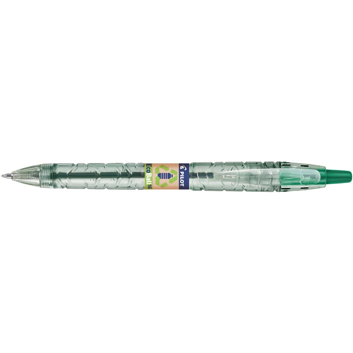 Pilot - Penna a sfera Ecoball B2P BeGreen, grande, verde