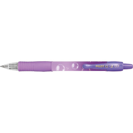 Pilota - Gel writer g-2 bubble viola m scritta blu