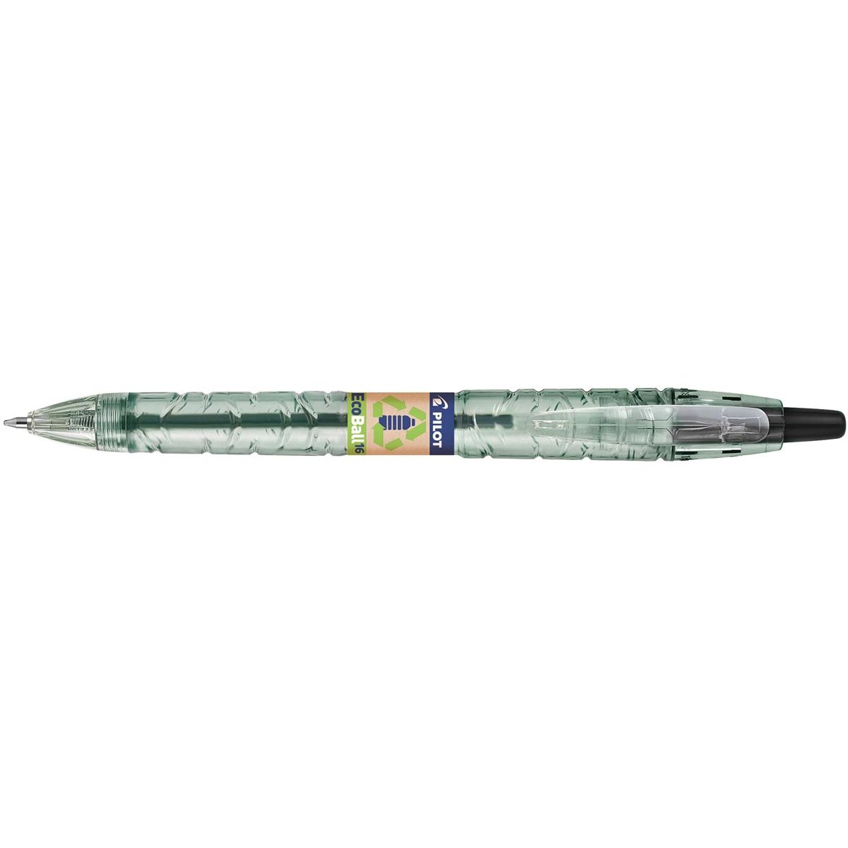 Pilot - Stylo à bille Ecoball B2P BeGreen, grand, noir
