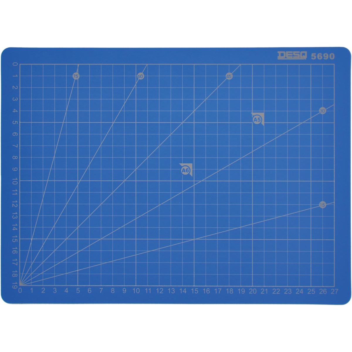 Desq - Professionele snijmat, 5-laags, blauw, ft 22 x 30 cm