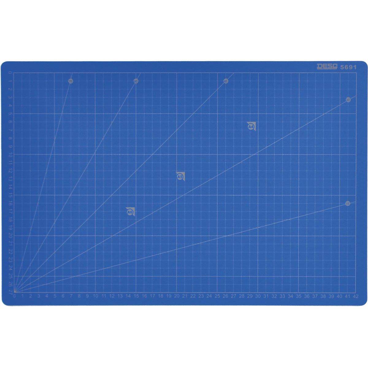 Desq - Tapis de découpe professionnel, 5 couches, bleu, ft 30 x 45 cm