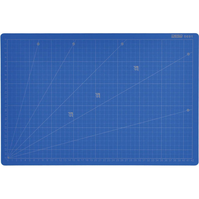 Desq - Professionele snijmat, 5-laags, blauw, ft 30 x 45 cm