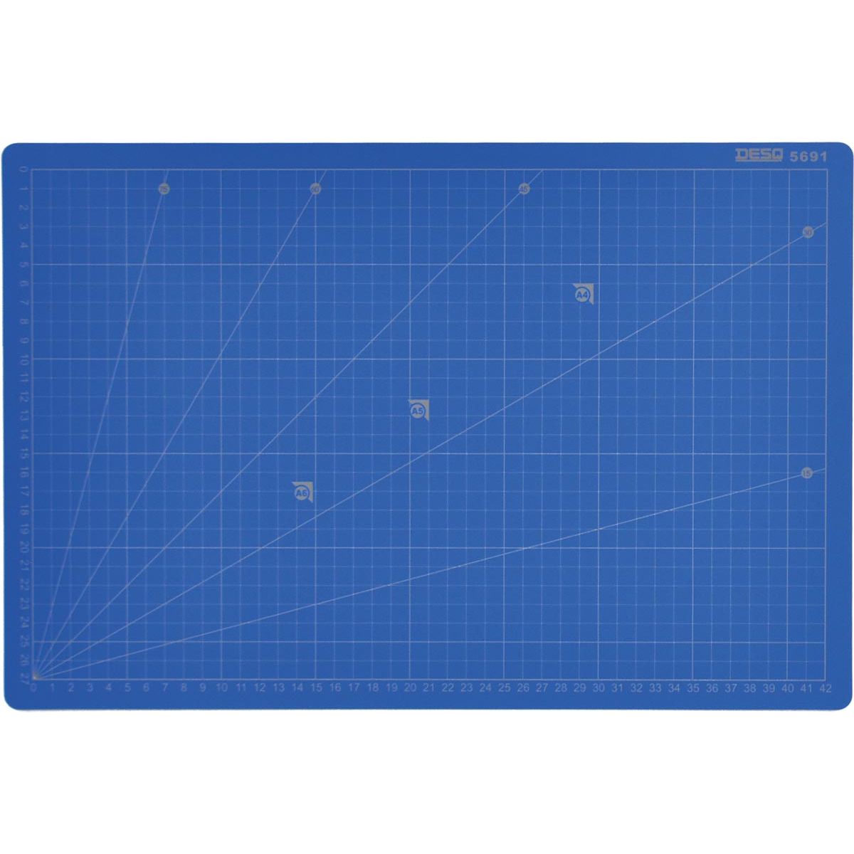 Desq - Professionele snijmat, 5-laags, blauw, ft 30 x 45 cm