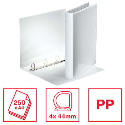 Esselte -  FSC A4 4 DR/25 mm ringband Wit