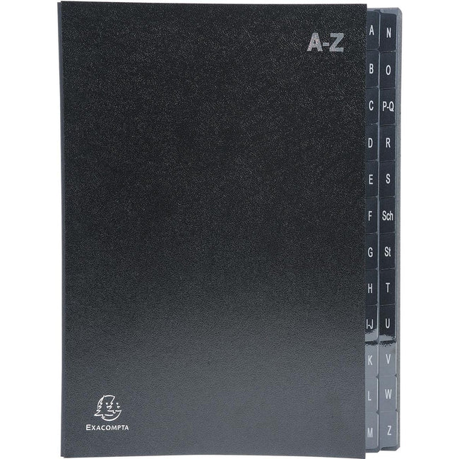 Exacompta -  sorteermap Ordonator 24 vakken met tabs A-Z, zwart