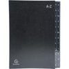 Exacompta - Carpeta clasificadora Ordonator 24 compartimentos con pestañas A-Z, negra