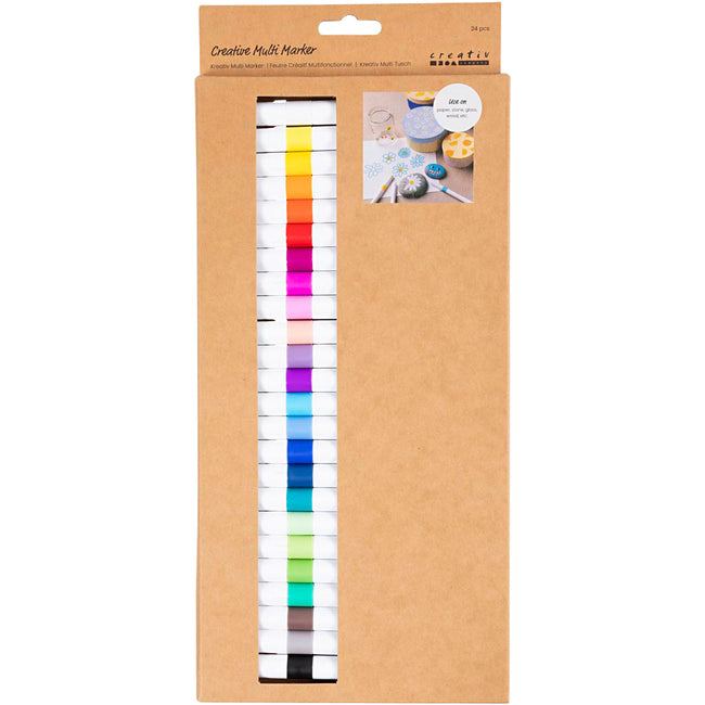 Creativ Company -  Multistift  4mm set 24 kleuren | 6 stuks