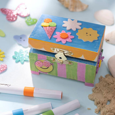 Creativ Company - Scrigno del tesoro 6x9x6cm legno | 3 pezzi