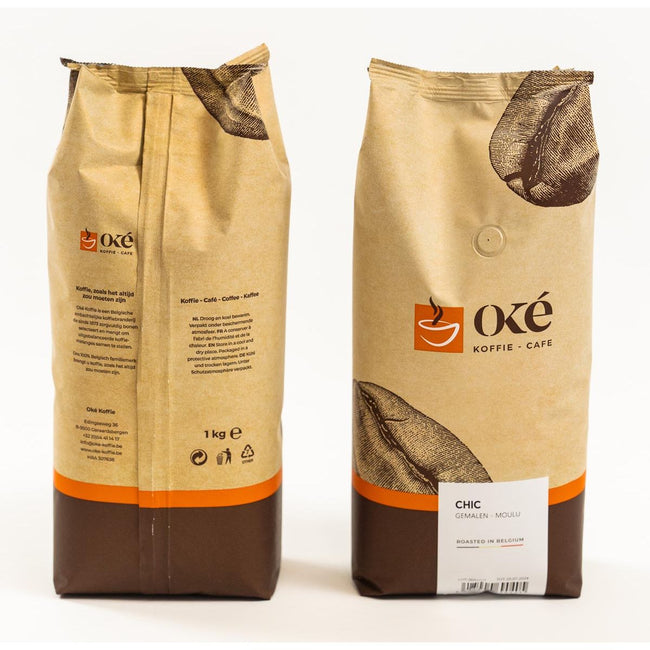 OKE Koffie - OK coffee, ground, 1 kg bag, Chic