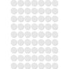 Apli - étiquettes rondes en coffret diamètre 10 mm, blanches, 378 pièces, 63 par feuille (2660)