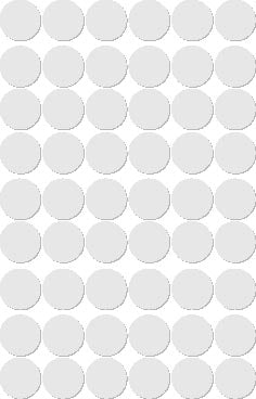 Apli - Étiquettes rondes en diamètre de poche 13 mm, blanc, 210 pièces, 35 par feuille (2661)