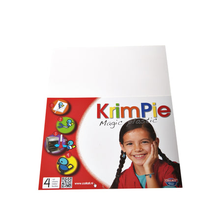 Collall - Set Krimpievel Magic Plastic bianco da 4 fogli