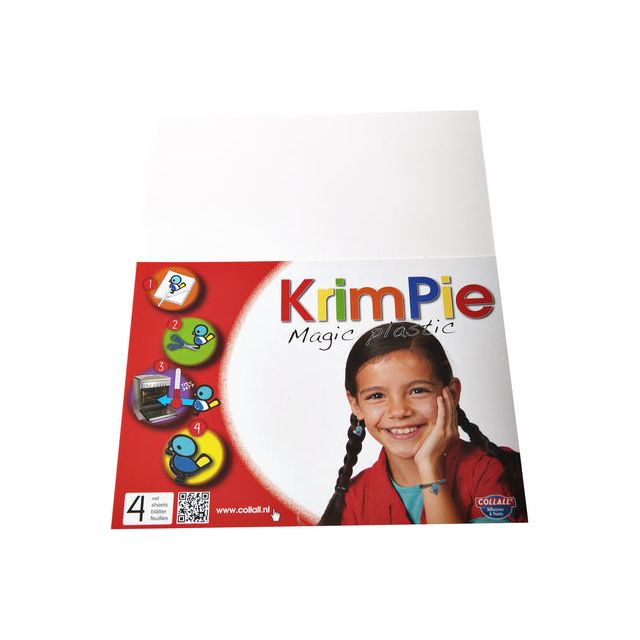 Collall - Krimpievel Magic Plastic wit set à 4 vel