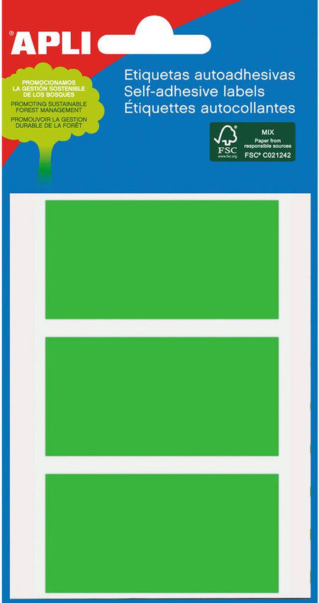 Apli -  gekleurde etiketten in etui groen (2074)