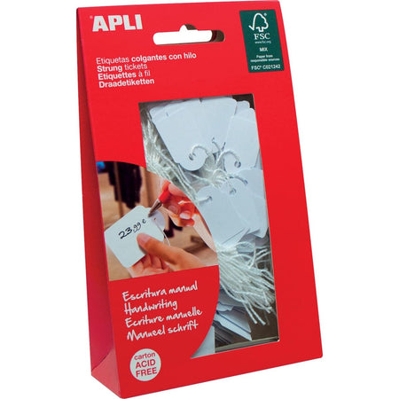 Apli - Etiquetas para cables pies 7 x 19 mm (ancho x alto) (7004), caja de 200 piezas