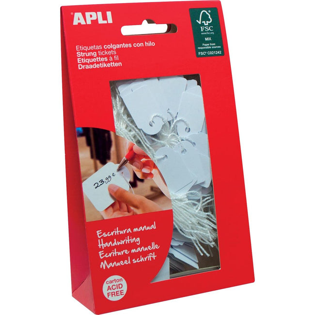 Apli - Wire labels ft 7 x 19 mm (w x h) (7004), case of 200 pieces