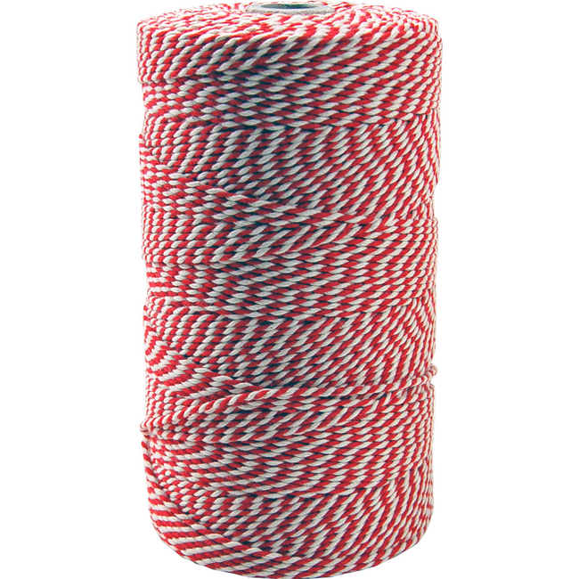 SENDFORTE® - Kabel 320 m | Baumwolle | rot-Weiss