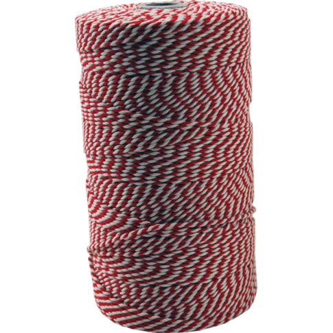 Cordon SendProof® | 320m | coton | rouge blanc