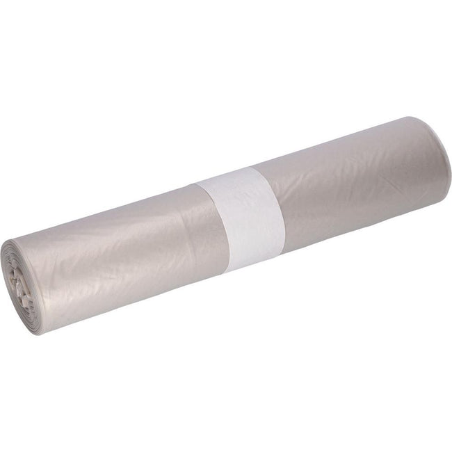 Deiss -   vuilniszak 120 l, ft 70 x 110 cm, transparant, HDPE, rol van 25 stuks