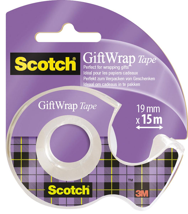 Scotch -  Plakband gift-wrap e 19mmx15m dispenser