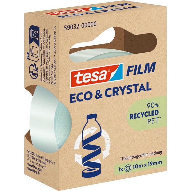Tesa - Nastro adesivo eco cristallo 59032 Blister trasparente 19mmx10m
