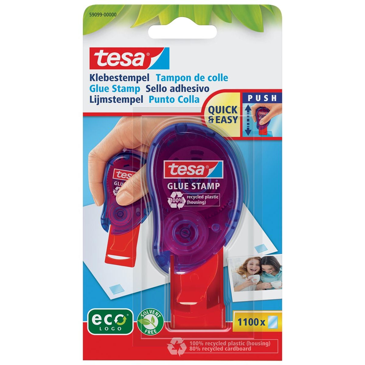 Tesa -  lijmstempel, op blister
