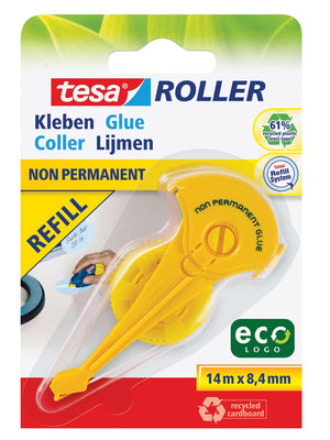 Tesa -  Roller navulling lijmroller niet-permanent ecoLogo, op blister