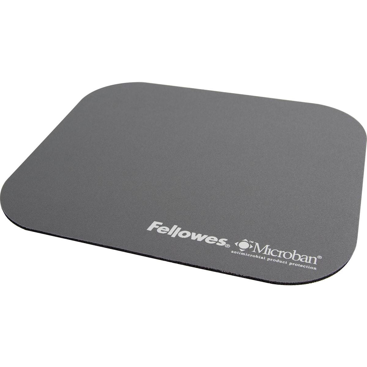 Fellowes -  muismat Microban, zilver