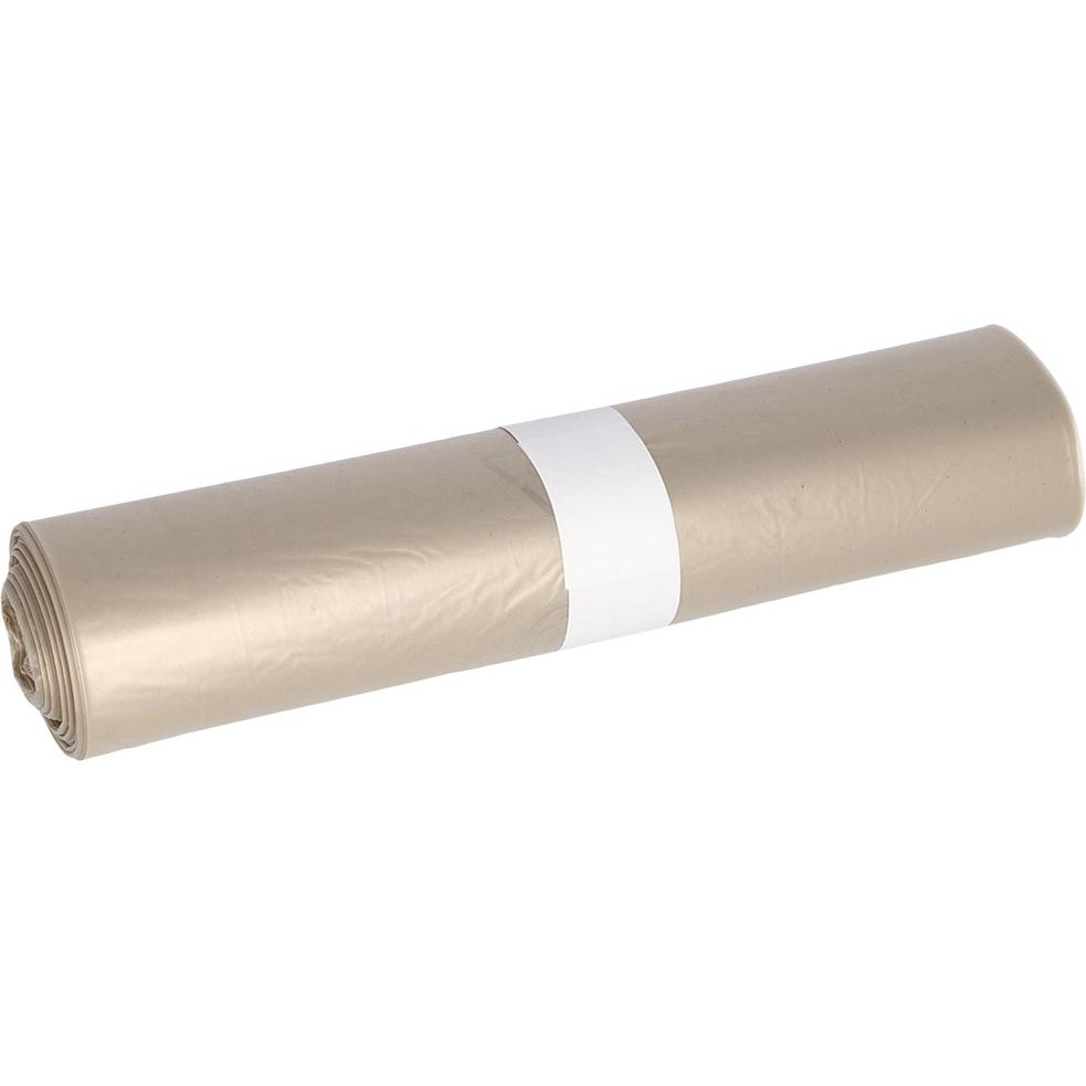 Deiss - garbage bag, ft 80 x 100 x 0.2 cm, transparent, HDPE, roll of 50 pieces