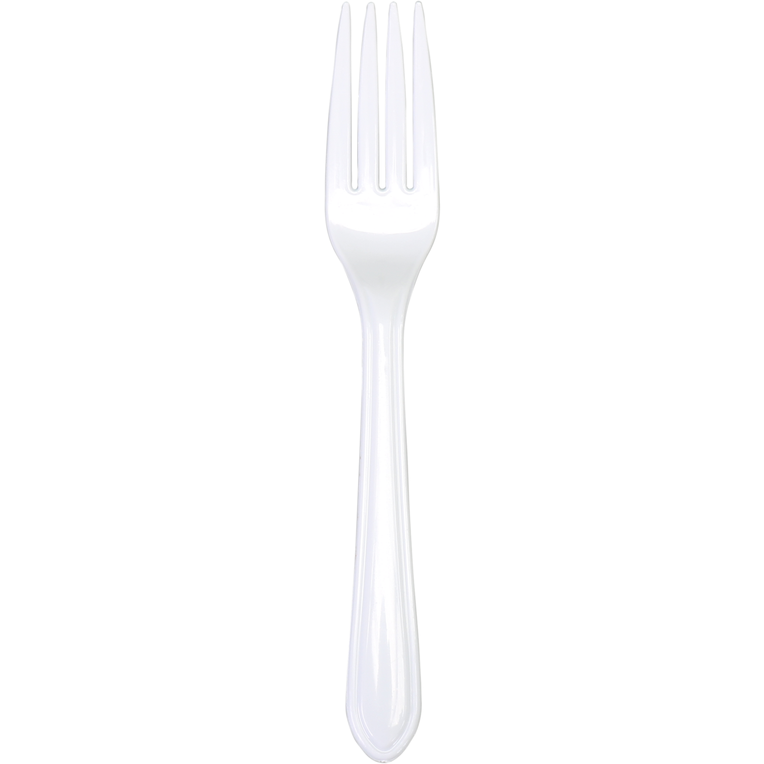 Depa - Plastic FORK 18cm reusable WHITE 50 pieces