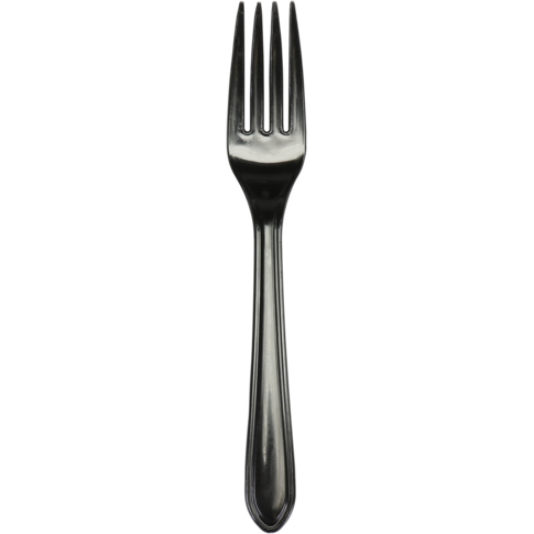 DEPA® - ® Fork | Réutilisable | PS | 180 mm | Noir | 50 pièces