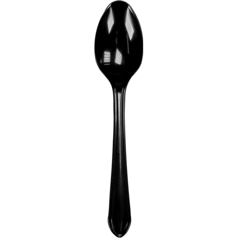 Dépa® - ® Spoon | Réutilisable | PS | 170 mm | Noir | 50 pièces