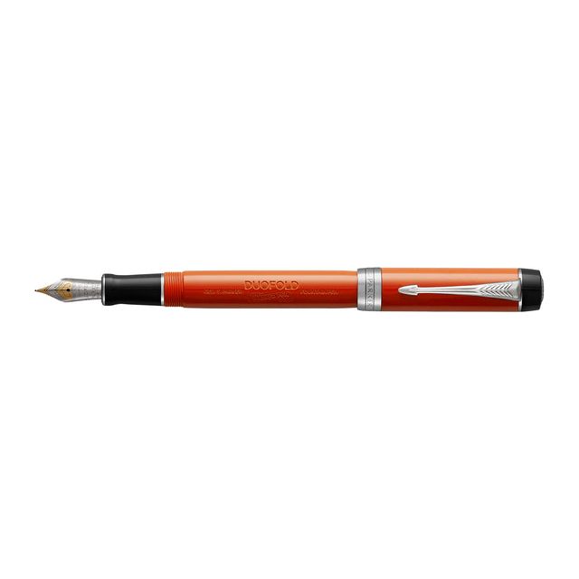 Parker - Vulpen  duofold classic 18k ct m lak rood