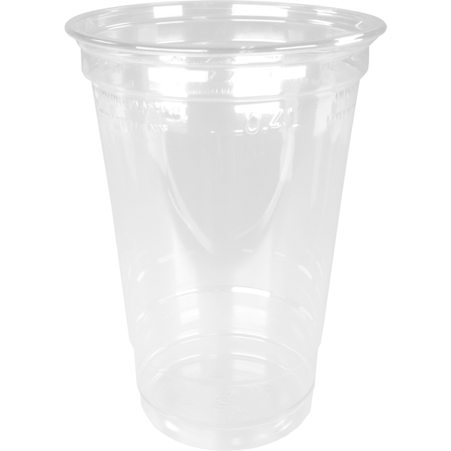 Klika - Sapbeker | Recyceltes Haustier | 400 ml | 16oz | 130 mm | Transparent Ärmel mit 50 Teilen