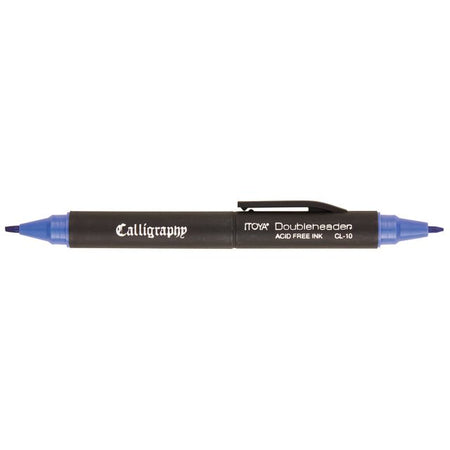 Itoya -  Kalligrafiepen  cl10 1.5 en 3.0mm blauw