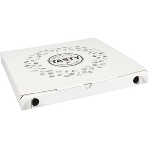 Klika -  Pizzadoos | TASTY | golfkarton | 32x32x3cm | vegetale | wit | 150 stuks