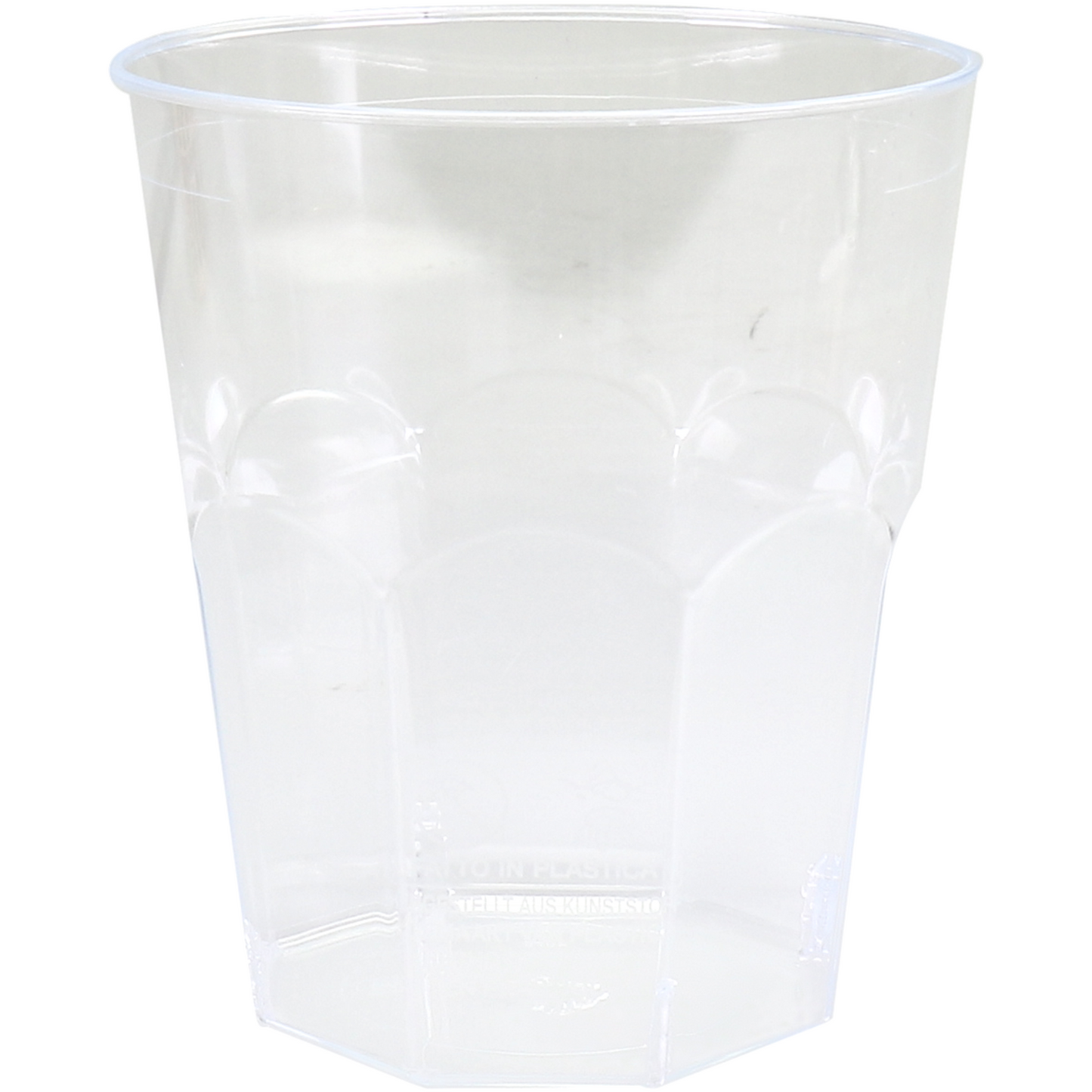 Goldplast - Vetro | bicchiere da brasserie | riutilizzabile | PS | 250ml| trasparente | manica con 20 pezzi
