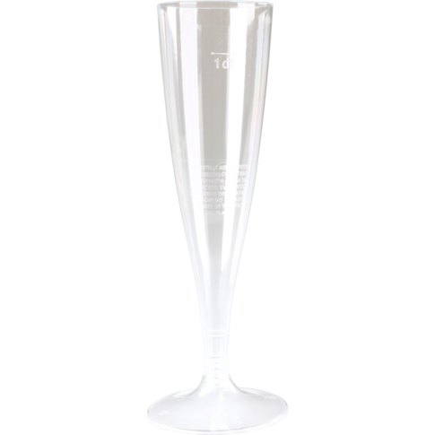 Goldplast - Verre | Verre de champagne avec un pied lâche PS | 100 ml | 168 mm | Transparent 6 morceaux