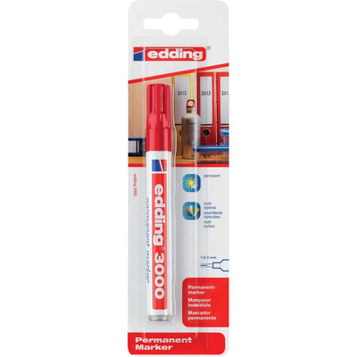 Edding -  permanent marker 3000 rood, op blister