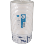 Depa - Bak | Karton + PE | 1000ml | 32oz | snackbak | wit/blauw | 25 stuks