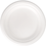 Depa - Bord | rond | 1-vaks | bagasse (suikerrietpulp) | Ø26cm | wit | 50 stuks