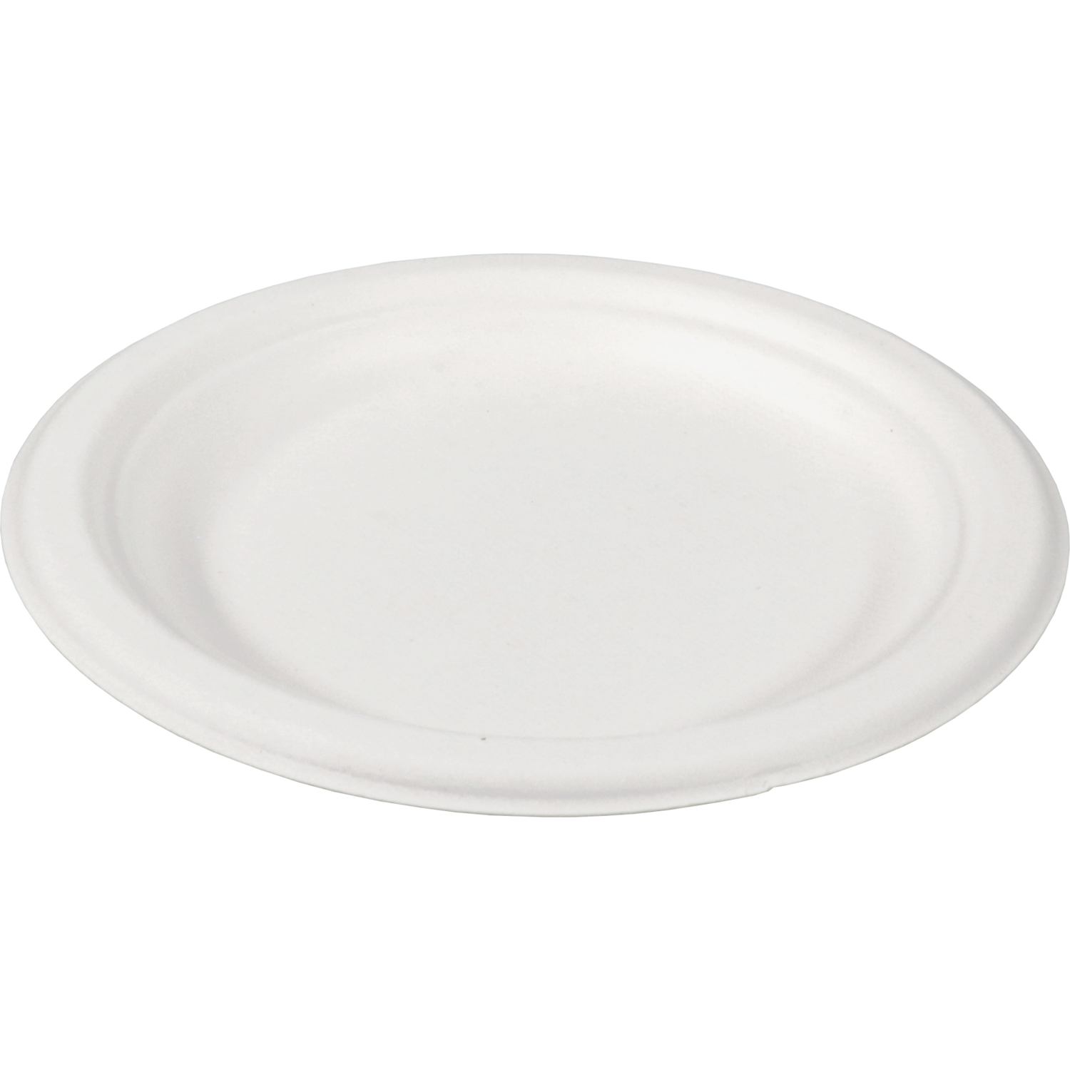 Depa -  Bord | rond | 1-vaks | bagasse (suikerrietpulp) | Ø18cm | wit | 500 stuks
